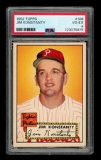 1952 Topps Set-Break #108 Jim Konstanty PSA 4 VG-EX