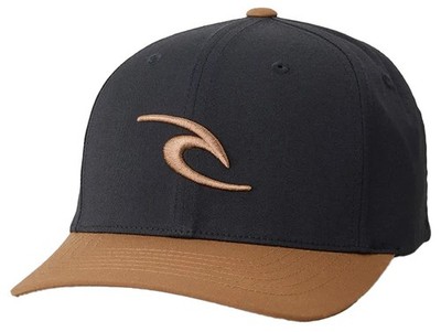 Rip Curl Tepan Flexfit Hat - Black / Tan - New