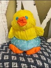 vintage 1988 Fisher-Price Puffalump Floating Tubby Duck bath toy.