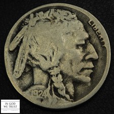 1924 S Buffalo Nickel 5C (Better Date San Francisco Mint!)