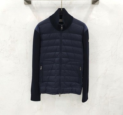 Moncler Tricot Wool Knit Padding Zip-Up 9B50700 155005501