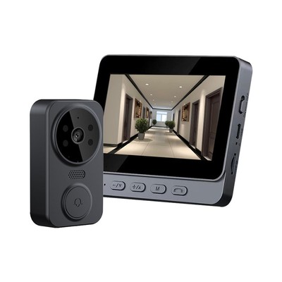 4.3'' IPS Screen 2.4G Wireless Door bell Camera Visual Intercom HD Video monitor 