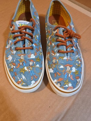 VANS X Disney Toy Story Sheriff Woody Denim ANDY Shoes Men's Size