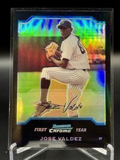 2004 Bowman Chrome Jose Valdez Refractors #243 - New York Yankees