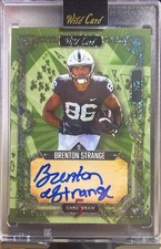 Brenton Strange Auto /3 Wild Card Green 5 Card Draw 5CDCL-9 Jaguars / Penn State