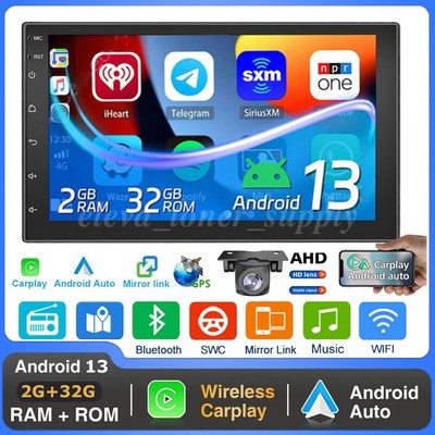 7'' Android 13 AUTORADIO Für DAB Modul GPS NAVIGATION BLUETOOTH WIFI DOPPEL 2 DIN
