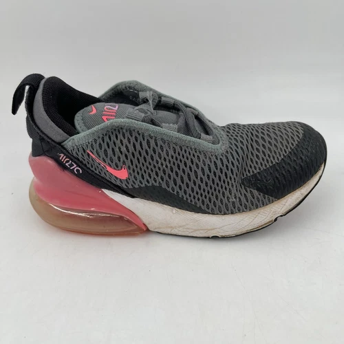 Nike Air Max 270 'Smoke Grey Hyper Pink' Sneakers AO2372 031 Ragazza Taglia 11.5C
