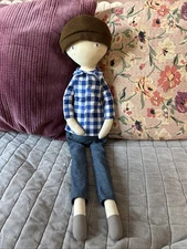 Creative Co-Op Large Cloth Doll Benny Oversized Boy Oversized 34”