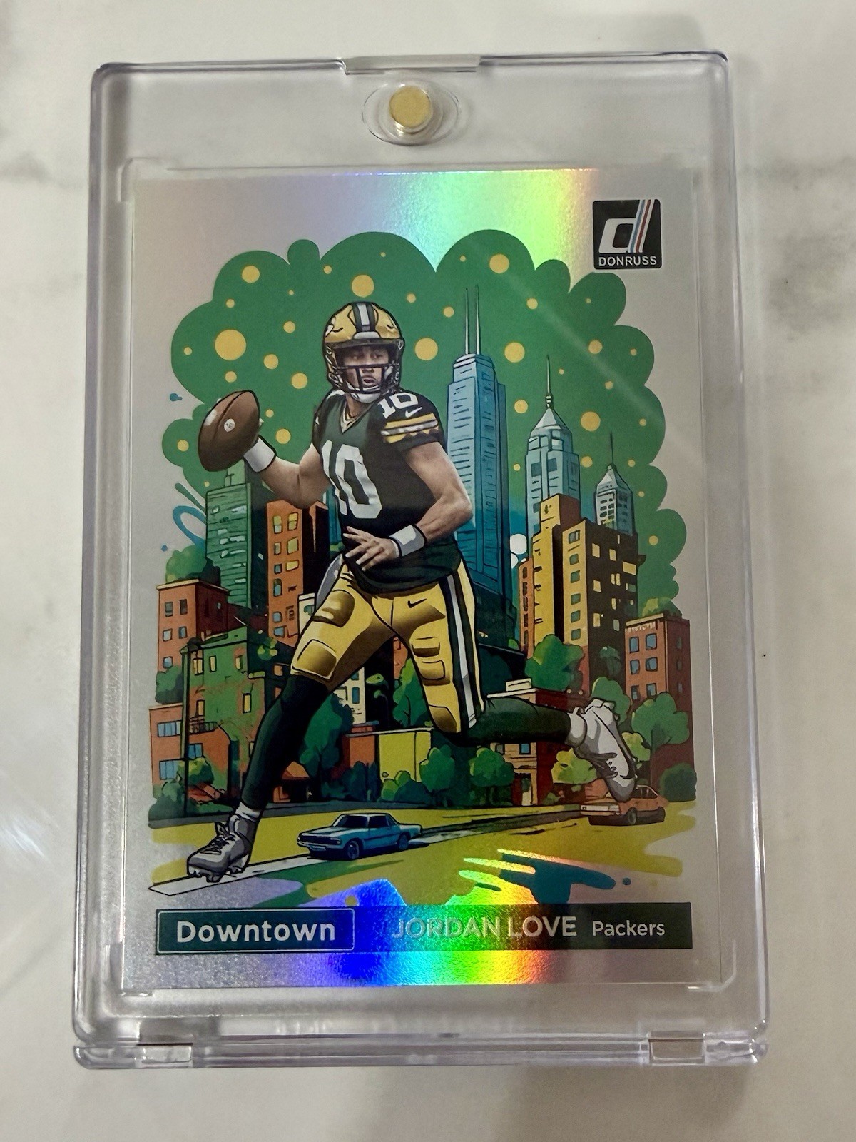 Panini 2024 Donruss Downtown Jordan Love Packers Football Insert #5