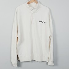 NOMADIC PARADISE Mens Size L Off White Yesterday Pull Over Jumper