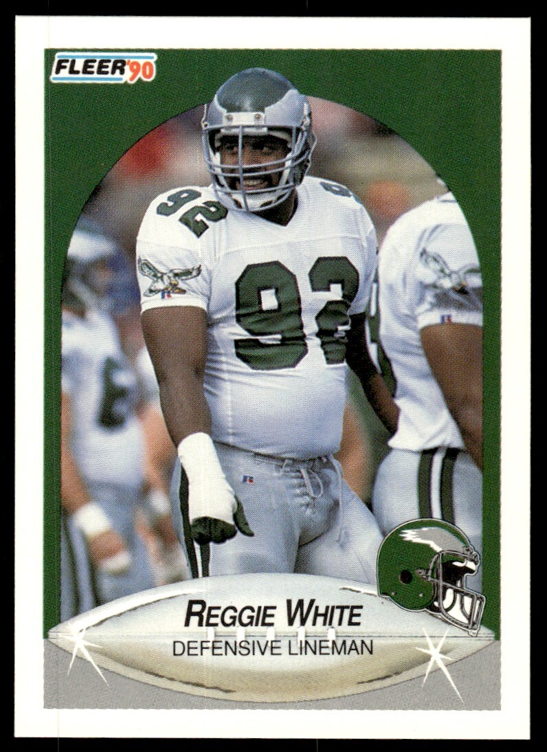 1990 Fleer Football Card Reggie White Philadelphia Eagles #93 | eBay