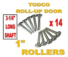 Todco 1" Door Rollers (14 PCS) Style Box Truck Trailer  Overhead Roll Up Door