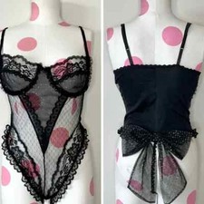 Vintage Gothic Teddy Lingerie