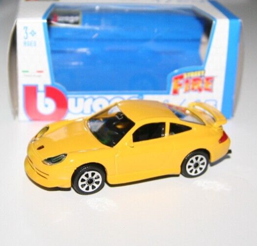 Burago - 2011 PORSCHE 911 CARRERA GT3 (Yellow) - 'Street Fire' Model 1:43