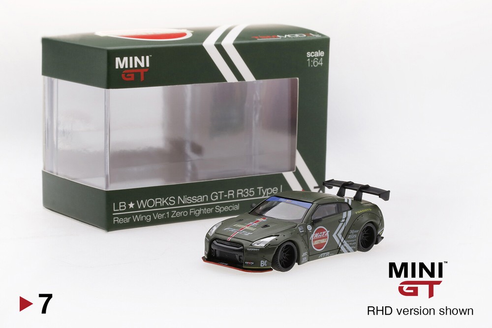 MINI GT 7 (used) LB WORKS Nissan GT-R (R35) Zero Fighter Special Type 1
