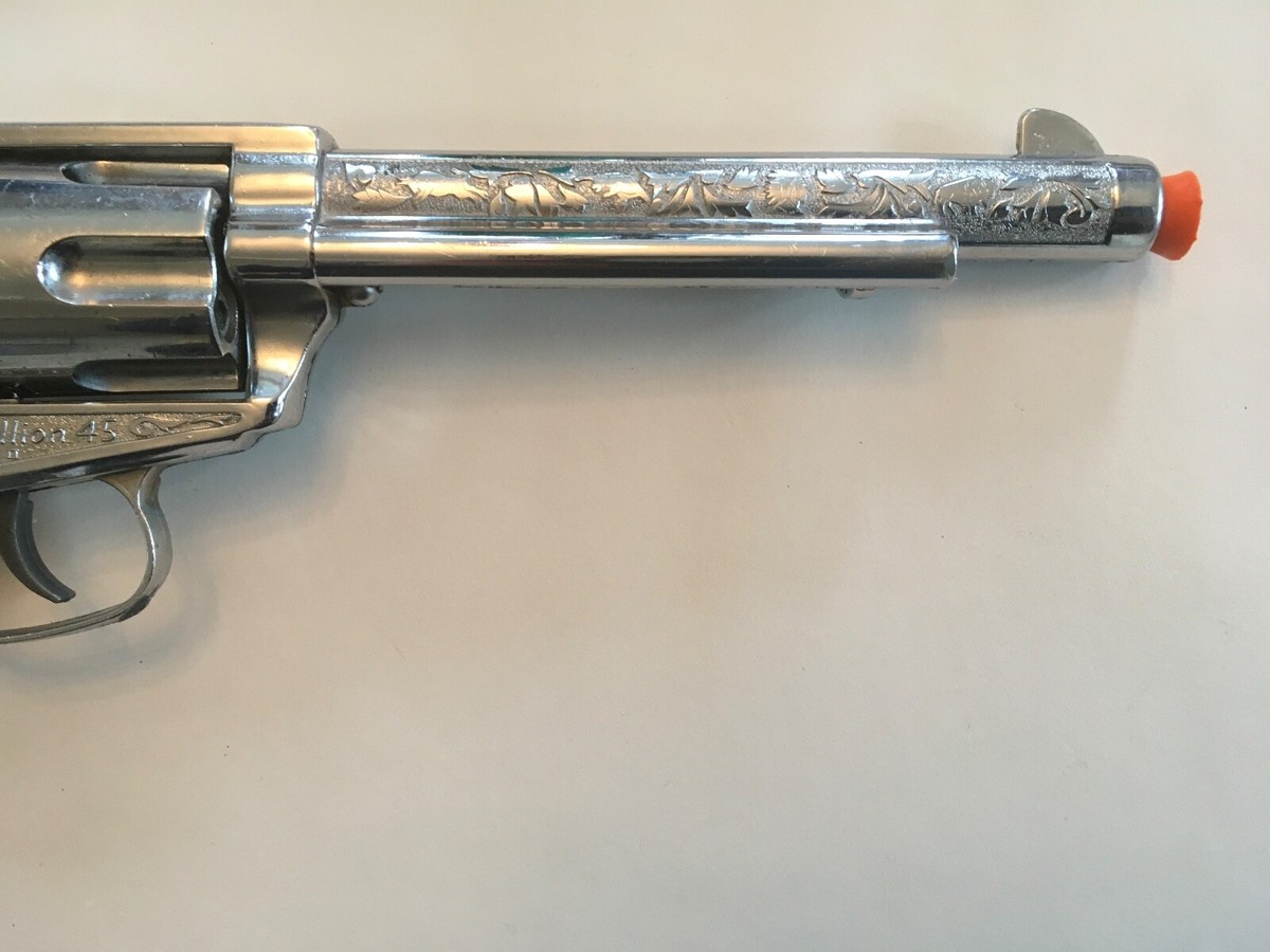 ジャンク Nichole Stallion 45 MarkⅡ ホルスターセット 1950s Nichols Stallion 45 Mark II Cap Gun with 5 Rounds Cartridges