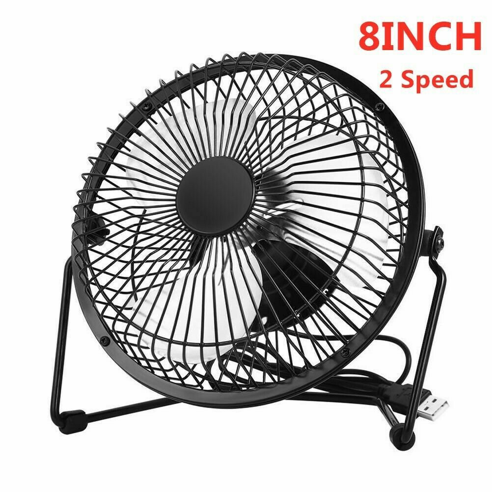 4"6" 8" Portable Mini USB Desk Fan Small Quiet Personal Cooler USB