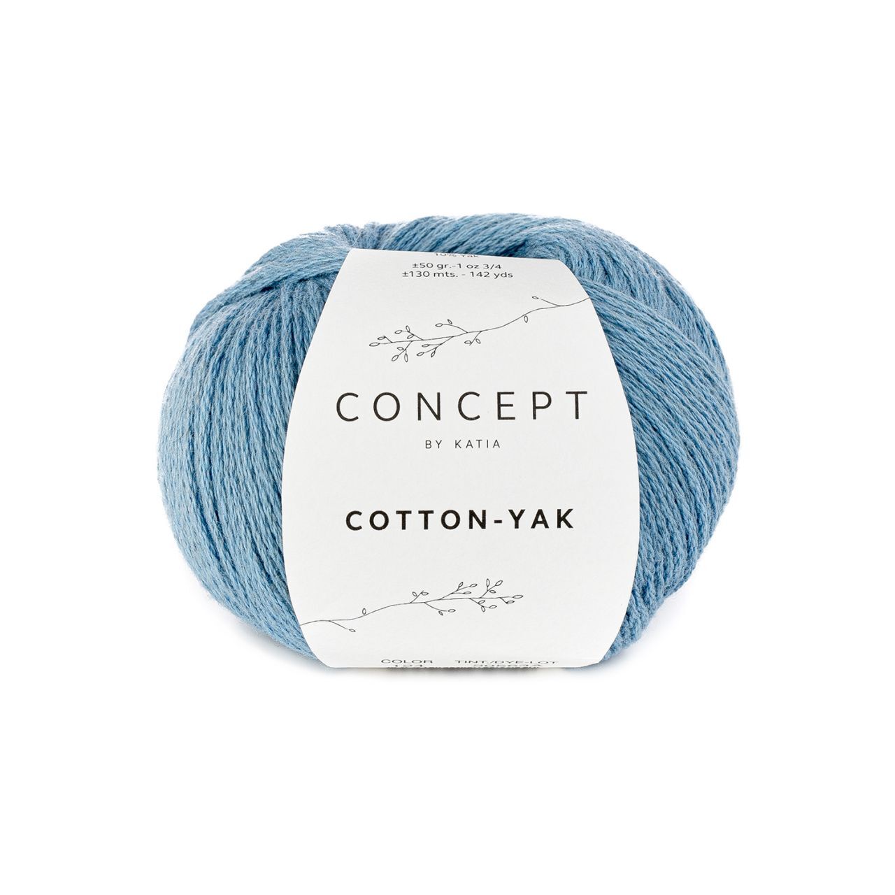 Cotton-Yak - Concept by Katia - Azul (124) - 50 g / approx. 130 m Wool