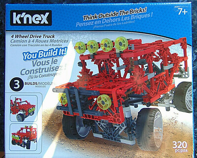 K'Nex Allrad LKW 7+ 320 Teile 3 verschiedene Bauideen werkseitig versiegelt