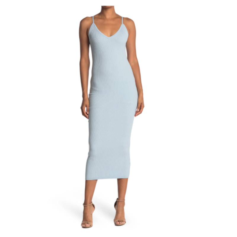 NWOT Ronny Kobo Simone Knit Dress Ocean 