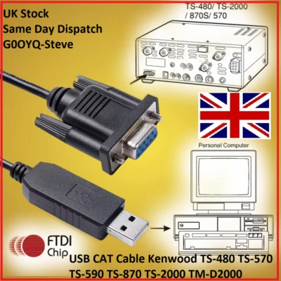 G0OYQ USB Katze Kabel für Kenwood Ts- 480 Ts- 570 Ts- 590 Ts- 870 Ts- 2000 TM-D2000
