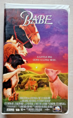 Babe The Movie VHS Walt Disney 1995 Clamshell Box