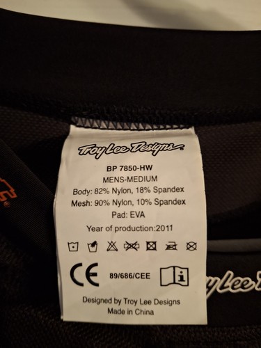 Troy Lee Designs Body Armour Mens Medium PROTECTIVE Shirt Padded Racing 7850-HW - Picture 11 of 17