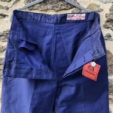 NOS Vintage French MOLESKIN Work Wear Chore Pants Trousers 38"x31" Le Mont Rouge