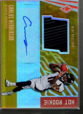 B2020 2017 Phoenix Hot Rookie Materialien Autogramme Handschuhe #4 Carlos
