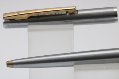 Vintage Sheaffer Stylist Kugelschreiber aus gebürstetem Edelstahl, GT