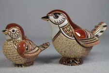 DeRosa Rinconada / Rincababy #786 & #1733 Wren Adult & Baby Set 2 Birds+Cat. NEW