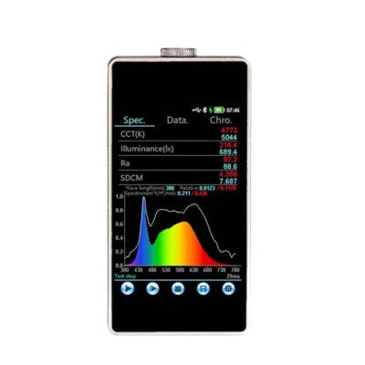Spectrometer Spectral Lux Meter Illuminometer with Wavelength Range  380nm～780nm