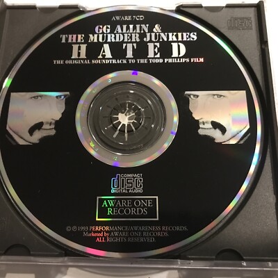 G.G. Allin - Hated (Original Soundtrack) CD 1992 Aware-One Records