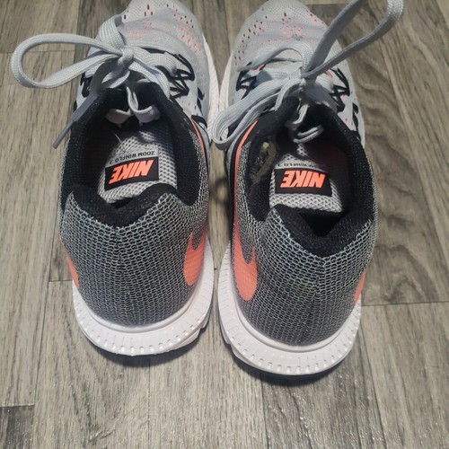 NIKE Zoom WINFLO 3 Women's Size 9.5 Running Shoe WolfGray Black Mango 831562-008 - Picture 8 of 8