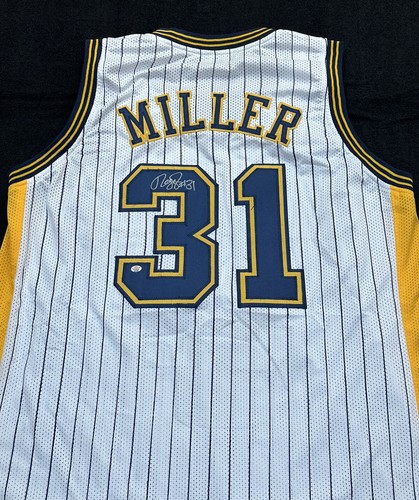 Reggie Miller Signed Indiana Pacers Basketball Jersey COA