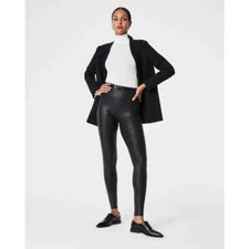 Spanx Faux Leather High Waist Leggings Size M NWOT