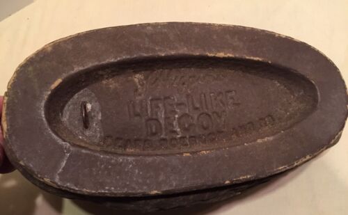 Antique Vintage J. C. HIGGINS Sears Roebuck Life Like Paper Mache Duck Decoy - Picture 5 of 5