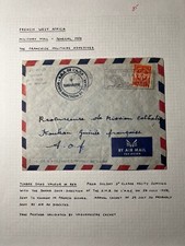 1958 French West Africa Military Airmail Cover Dakar Senegal to Kankan Guinea