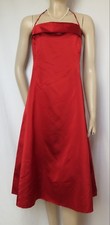 Laura Ashley Cocktailkleid 42 rot Hochzeit  festlich Satin Abendkleid Ball Kleid