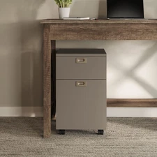 Lavish Home Cabinet-2-Drawer Deep Drawer Storage-Rolling Filing Cabinet for U...