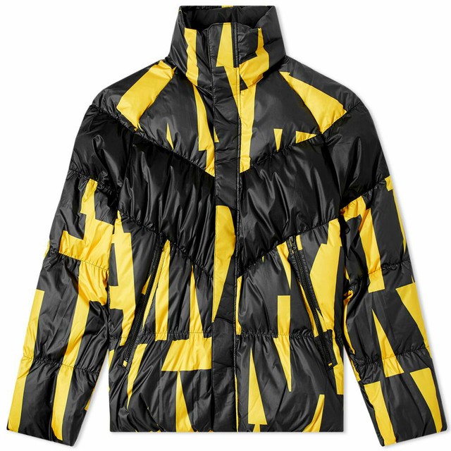 Nike Sportswear Down Filled Jacket Coat 928889-752 Yellow Black 2XL