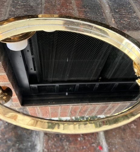 Antique Art Nouveau Wall Mirror Gold Tone - Picture 8 of 15