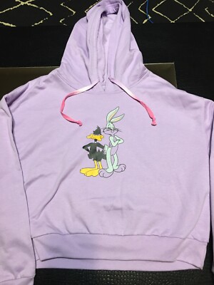 Looney Tunes Bugs Bunny Sweatshirt Hoodie Juniors 2XL (19) New