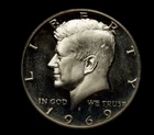 1969-S 50C CA (Proof) Kennedy Half Dollar Free Shipping 30 Day Return