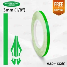 BRIGHT GREEN 1/8" 3mm PIN STRIPE Car Model Streamline TAPE Decal Vinyl Sticker