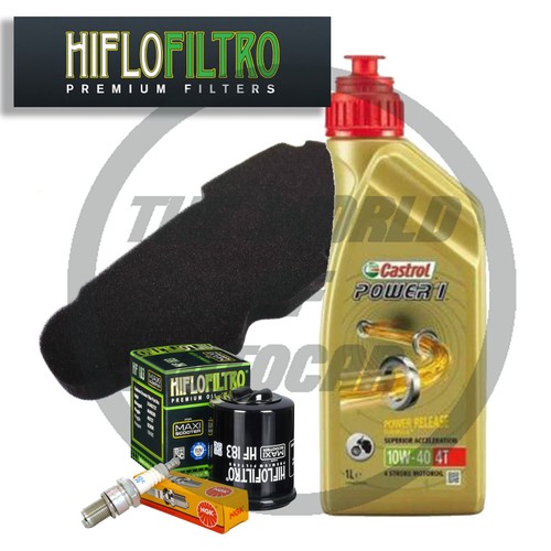 Kit/Tagliando Piaggio Liberty 4t 2v E3 125 Castrol 5w40 Filtro Olio