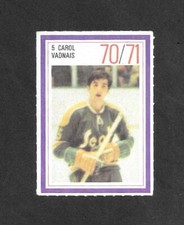 1970-71  ESSO POWER PLAYERS , # 5 , CAROL VADNAIS , CALIFORNIA GOLDEN SEALS