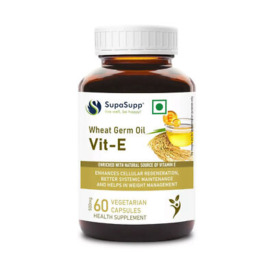 Sri Sri Tattva SupaSupp Wheat Germ Oil Vit - E 60 Capsules with Free Shipping