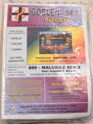 New Goblen-Set Cross Stitch Kit ''MALURILE SENEI'' ''The Banks of the Seine''