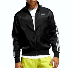 NEW MENS ADIDAS ORIGINALS FIREBIRD SATIN TRACK JACKET ~SIZE LARGE #GN3847  BLACK | eBay